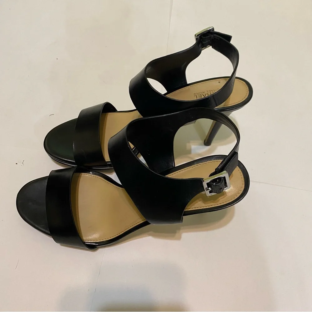 Michael Kors Black Strappy Heels